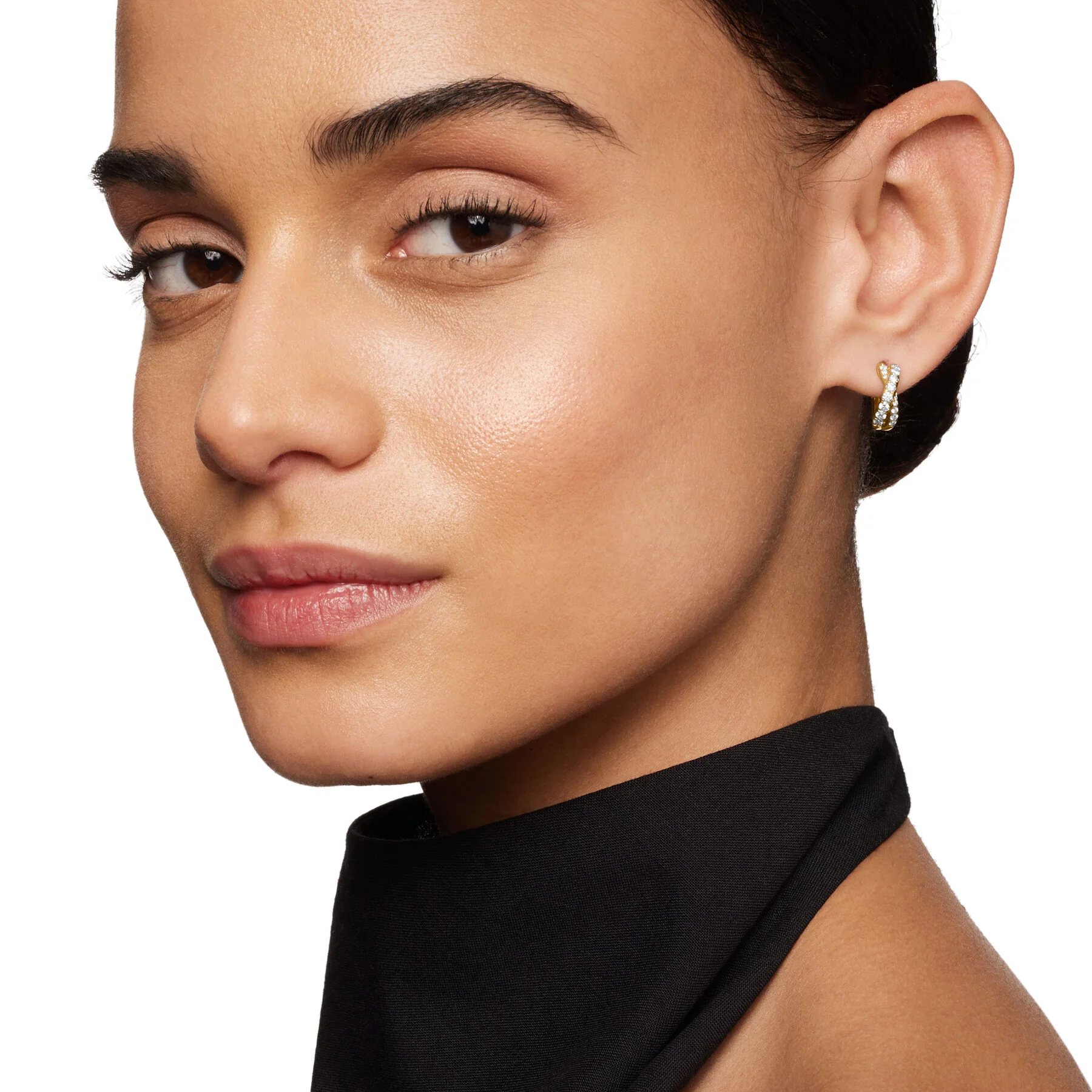 David Yurman The Crossover® Collection Earring in 18-Karat Yellow Gold - Image 4