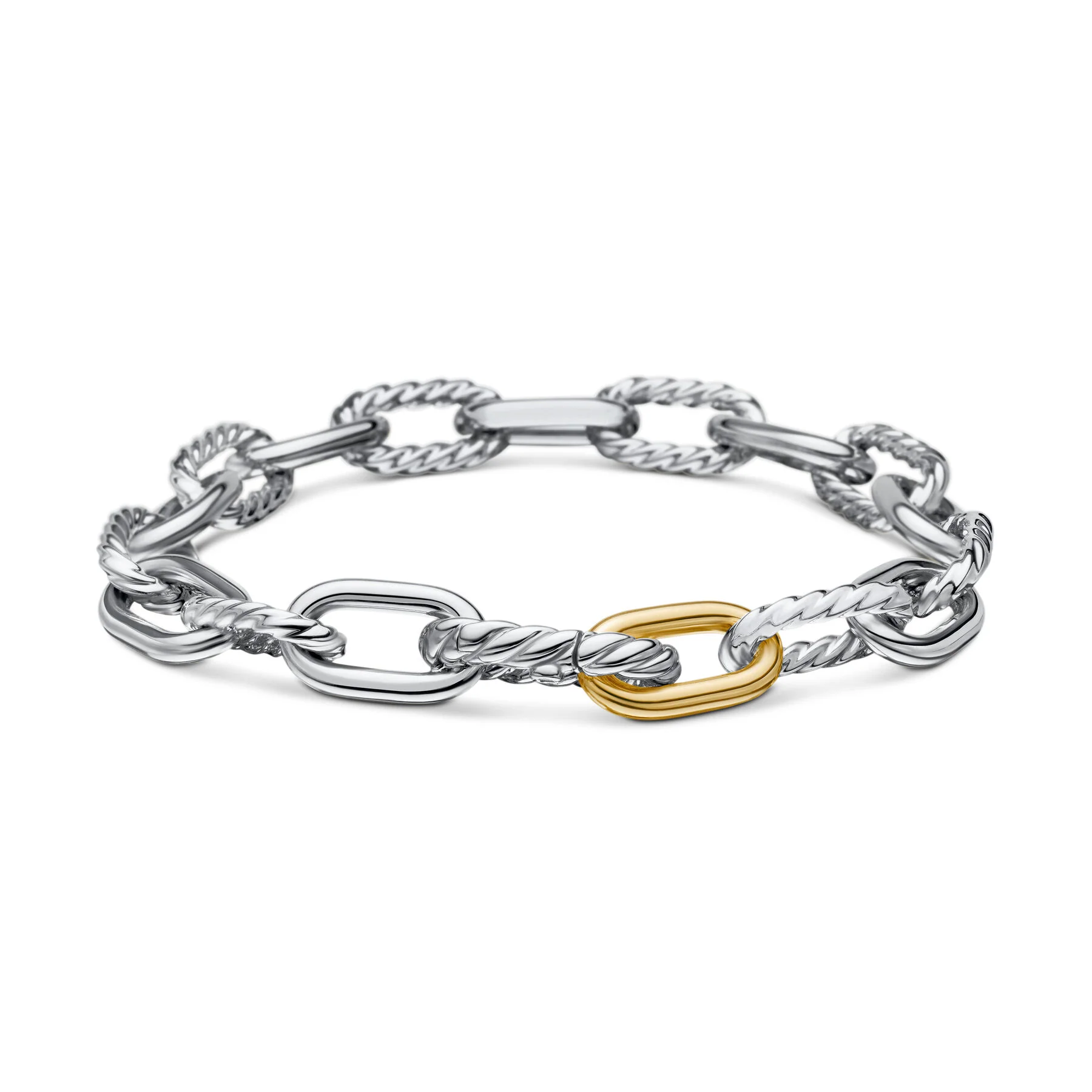 David Yurman The Madison® Collection Bracelet in Silver and 18-Karat Yellow Gold - Image 4