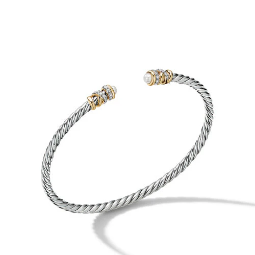 David Yurman The DY Helena Collection Bracelet in Silver and 18-Karat Yellow Gold