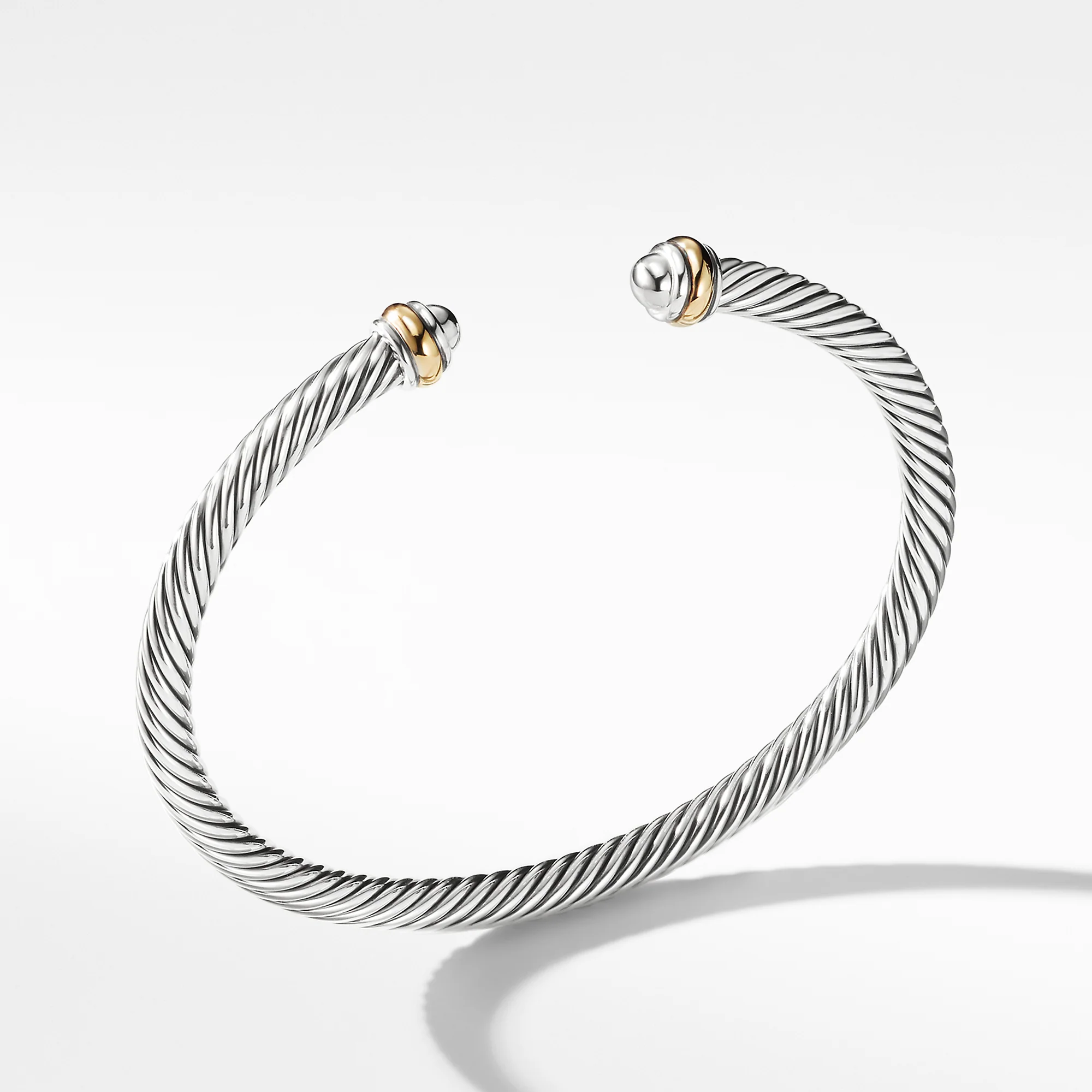 David Yurman The Cable Collection® Bracelet in Silver and 18-Karat Yellow Gold