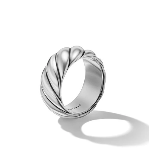 David Yurman The Sculpted Cable Collection Ring in Sterling Silver - Image 3