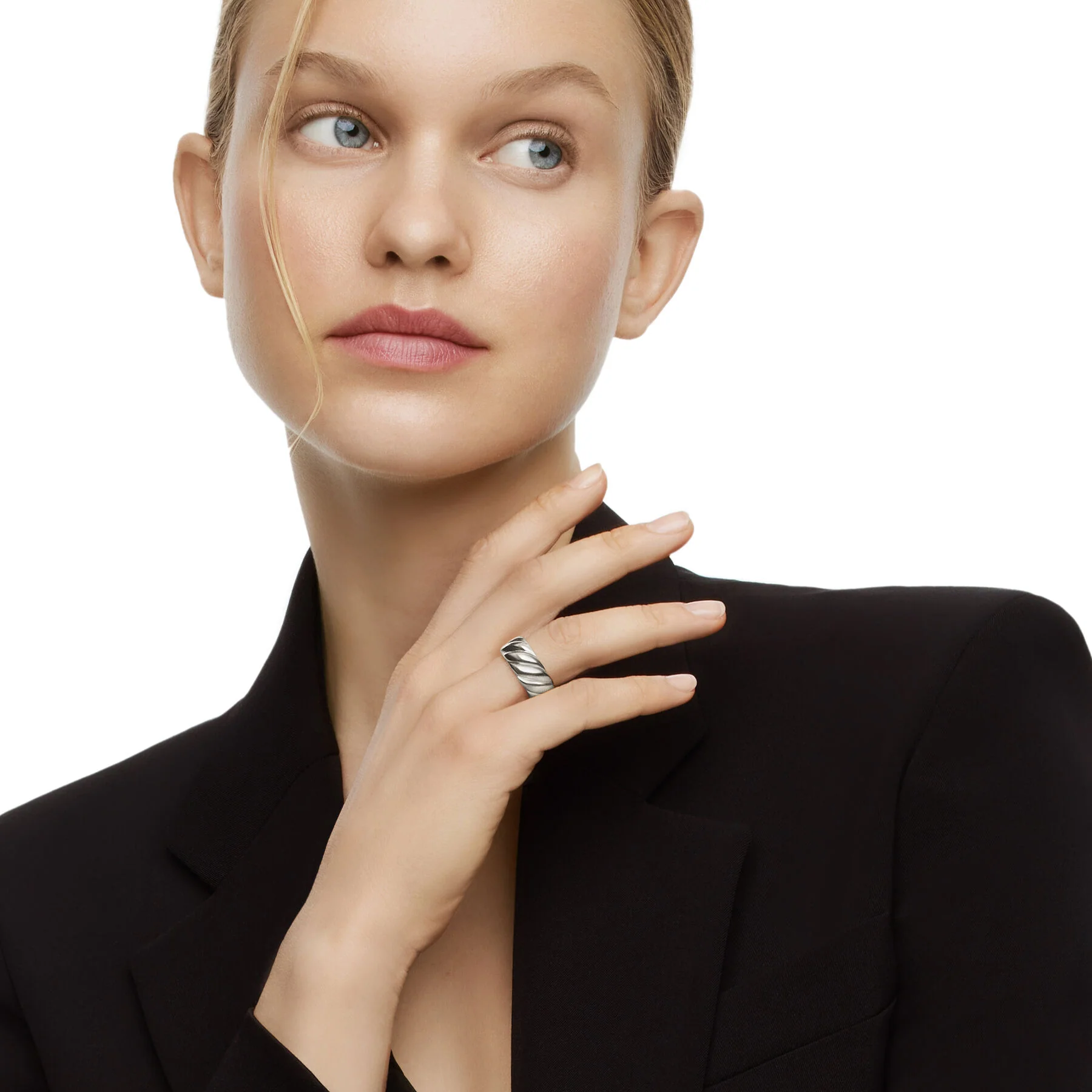 David Yurman The Sculpted Cable Collection Ring in Sterling Silver - Image 5