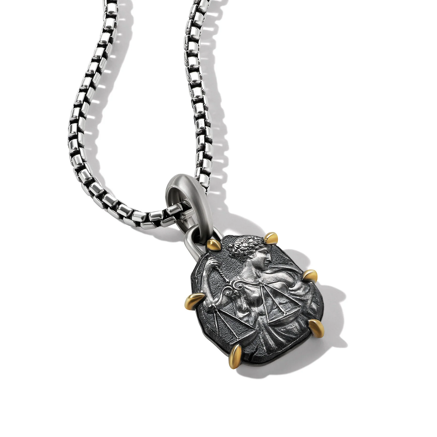 David Yurman The Amulets Collection Pendant in Silver and 18-Karat Yellow Gold - Image 2