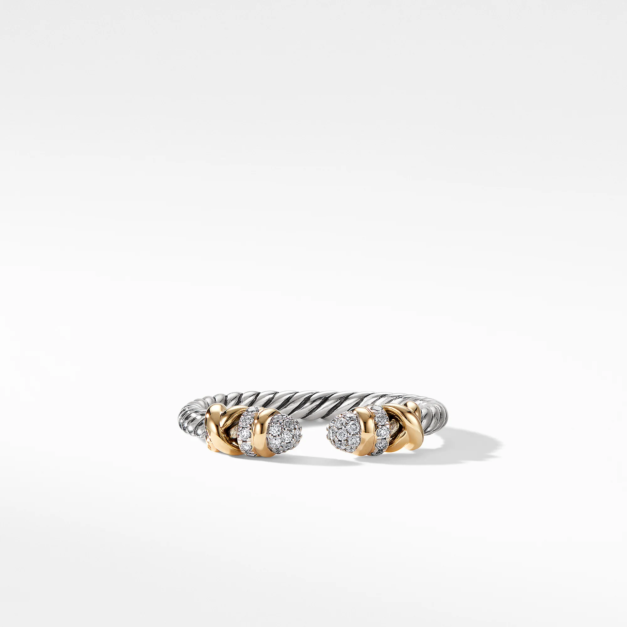 David Yurman The DY Helena Collection Ring in Silver and 18-Karat Yellow Gold - Image 2