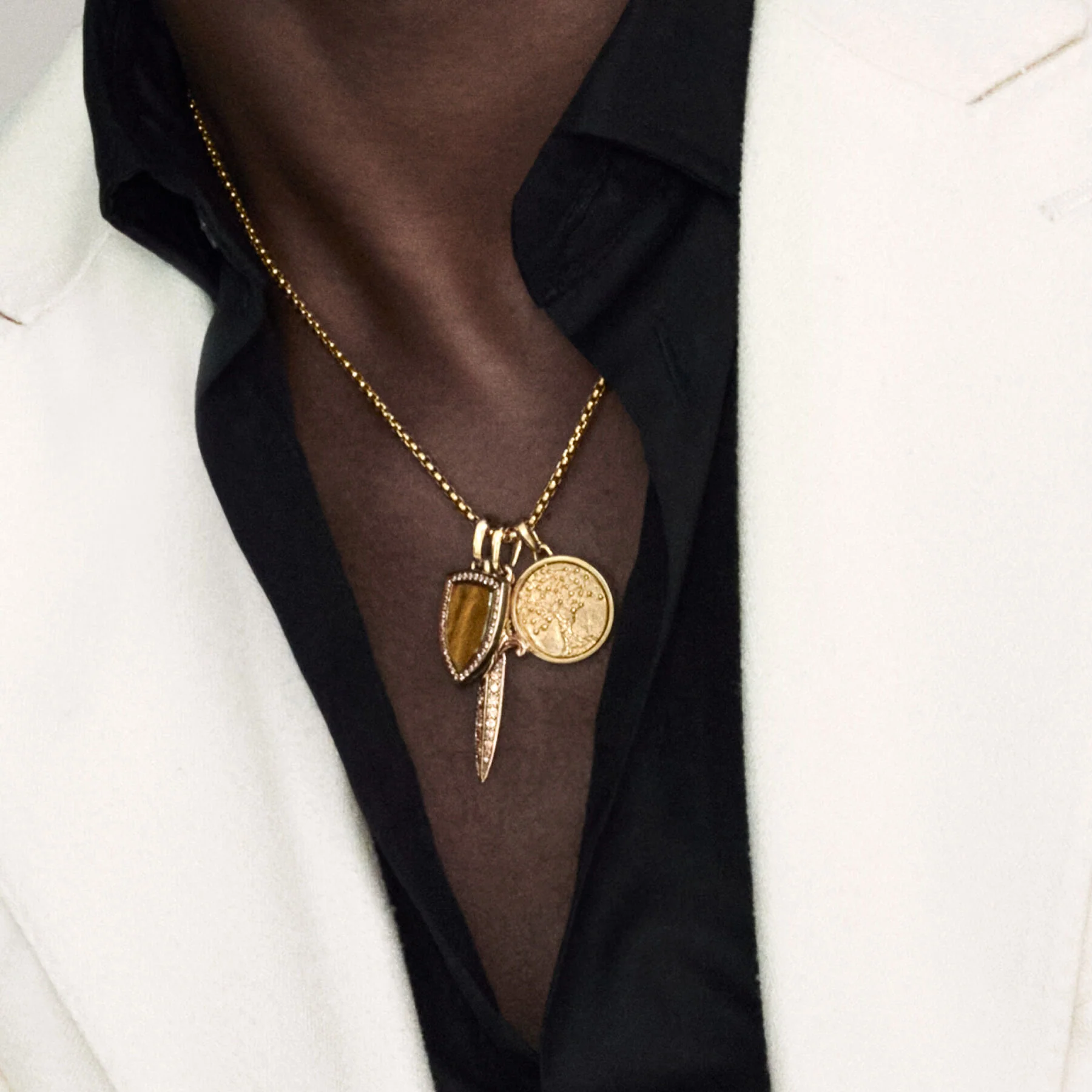 David Yurman The Chain Collection Necklaces & Pendant in 18-Karat Yellow Gold - Image 4