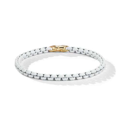 David Yurman Bracelet in Stainless Steel and 14-Karat Yellow Gold