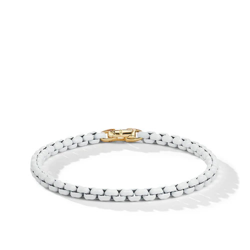 David Yurman Bracelet in Stainless Steel and 14-Karat Yellow Gold - Image 3