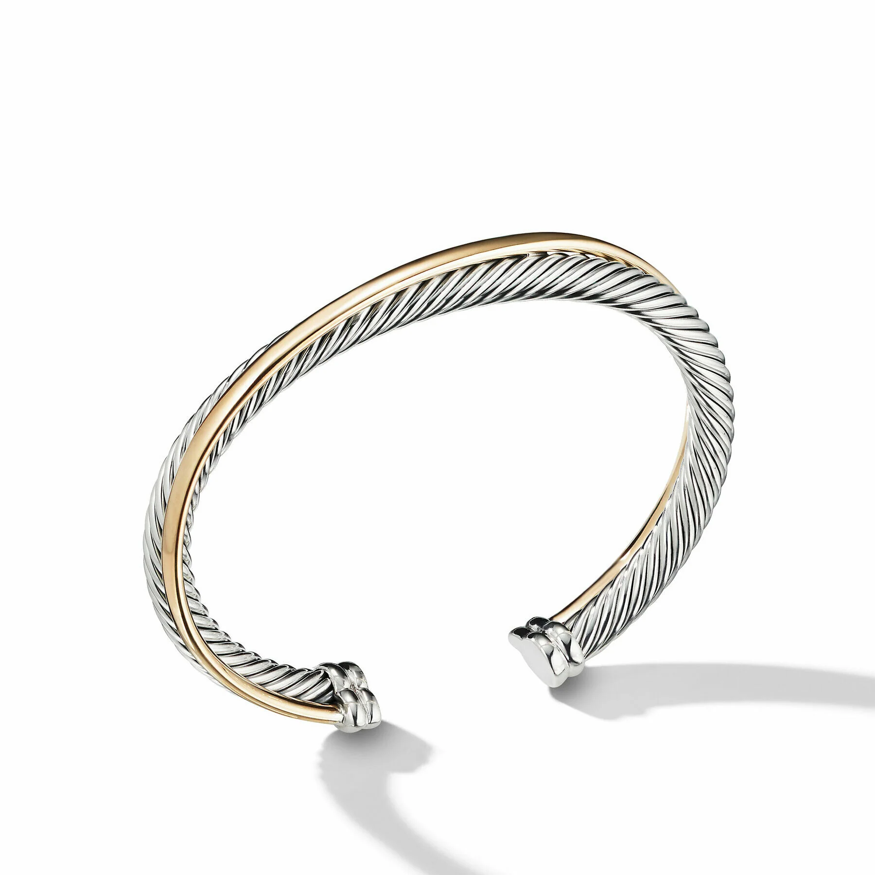 David Yurman The Crossover® Collection Bracelet in Silver and 18-Karat Yellow Gold
