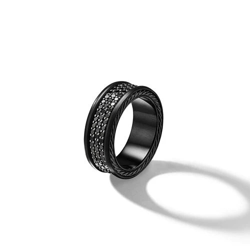 David Yurman The Wedding Collection Ring in Black Titanium - Image 3