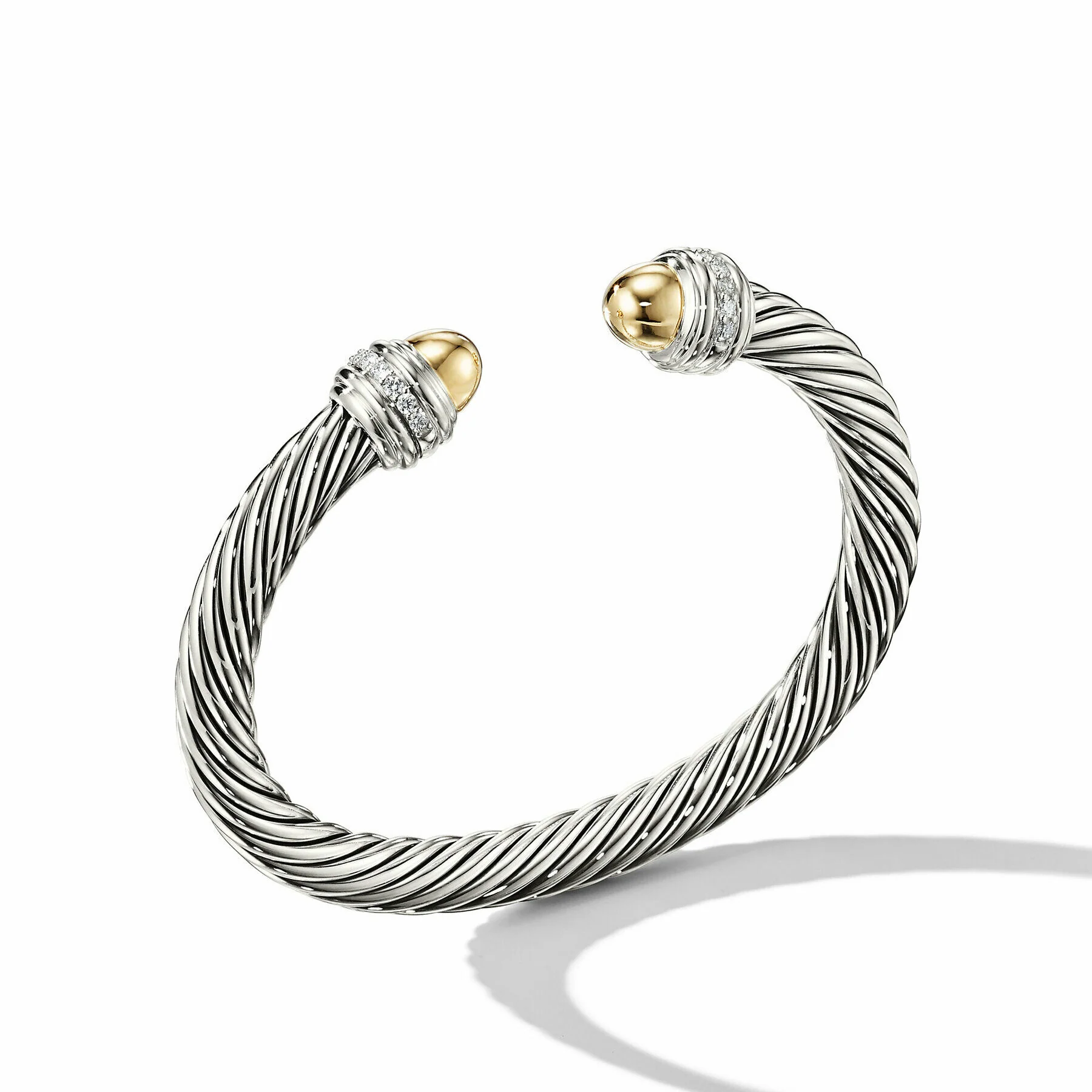 David Yurman  Bracelet in Silver and 14-Karat Yellow Gold