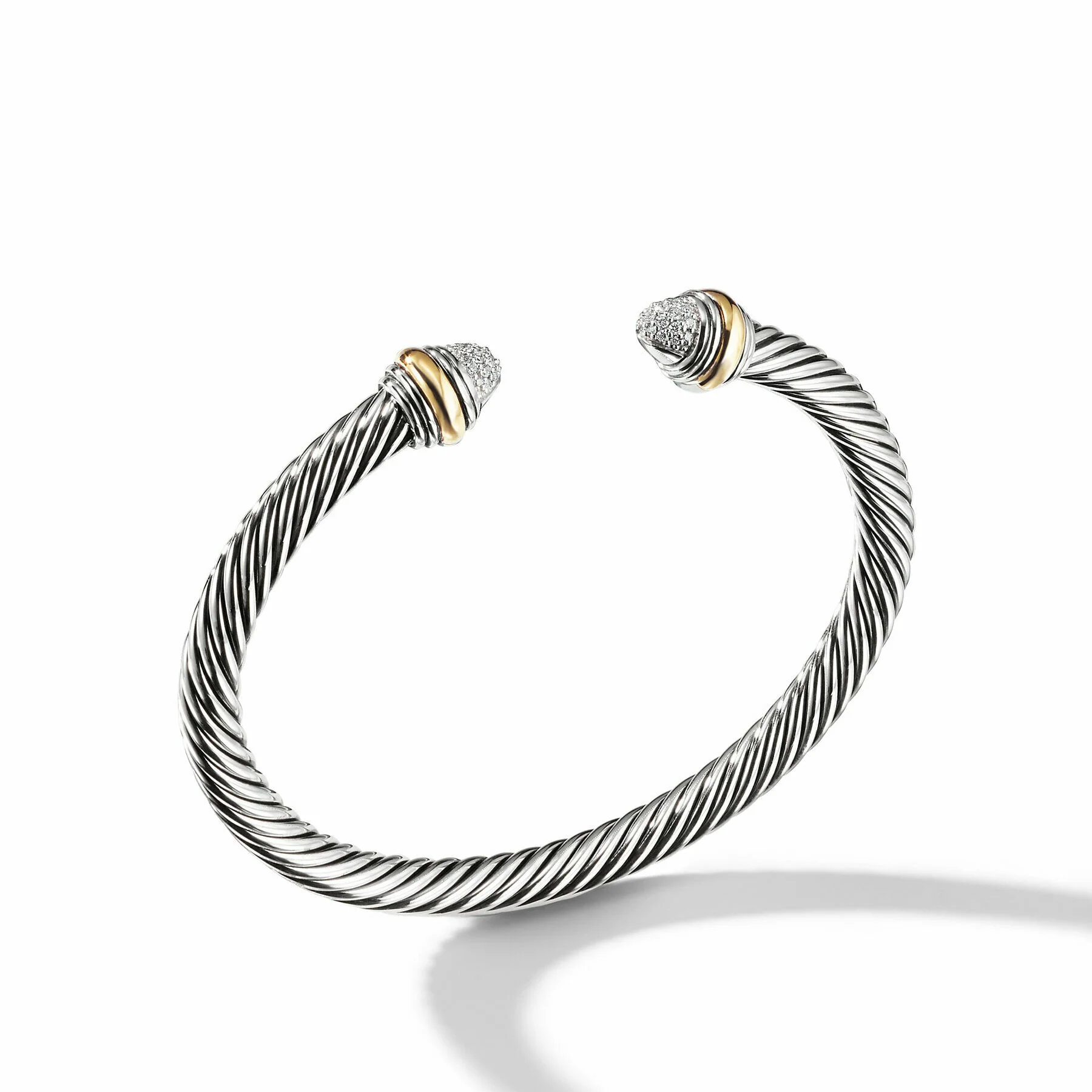 David Yurman The Cable Collection® Bracelet in Silver and 14-Karat Yellow Gold