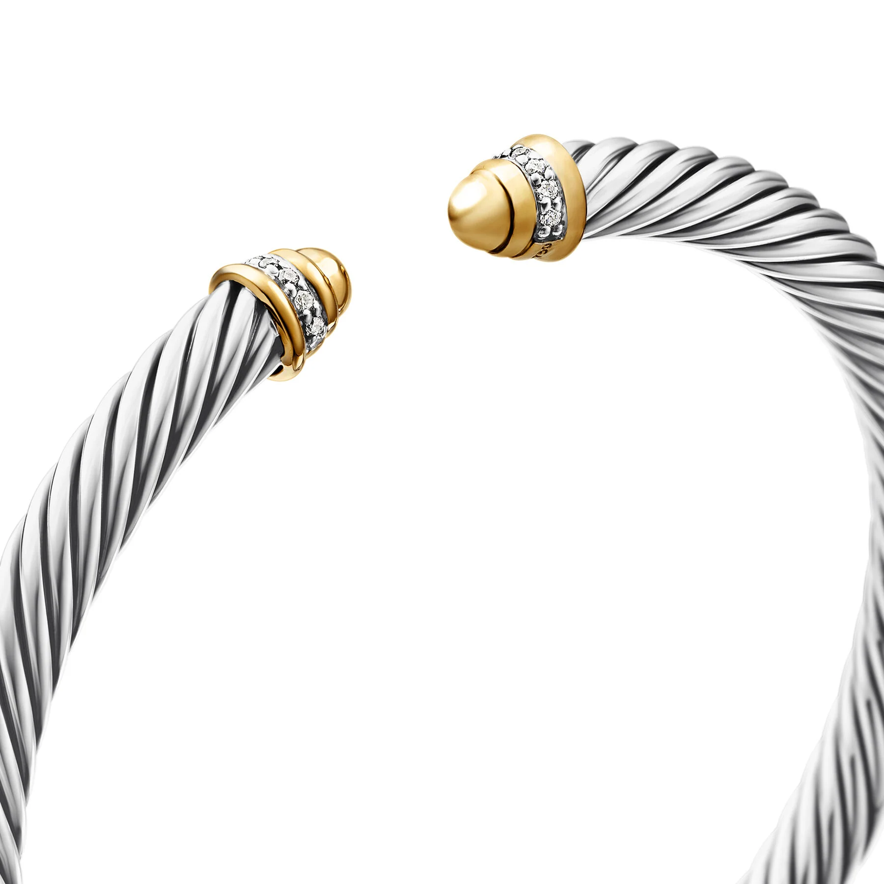 David Yurman The Cable Collection® Bracelet in Silver and 18-Karat Yellow Gold - Image 4