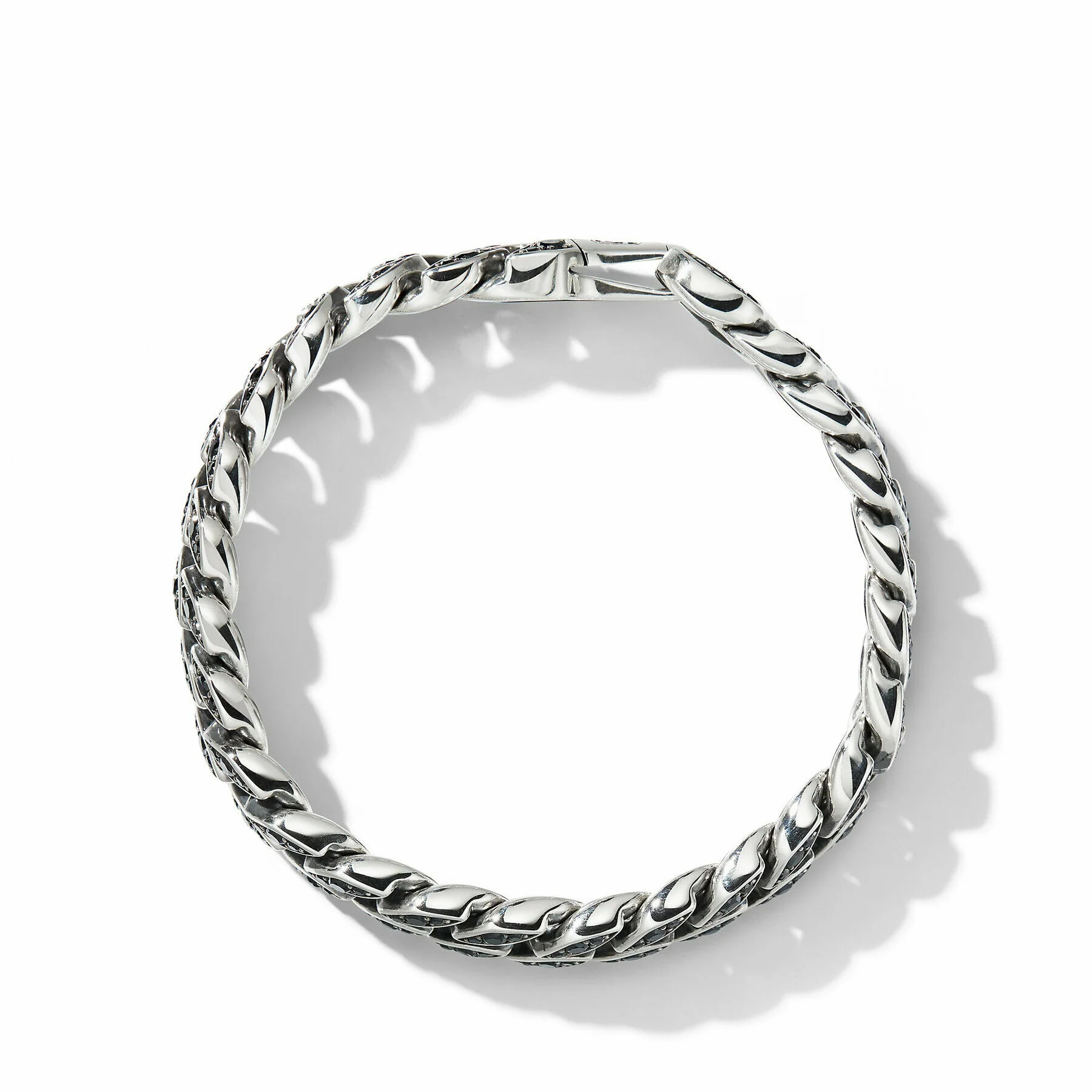 David Yurman The Cable Collection® Bracelet in Stainless Steel and 18-Karat Rose Gold - Image 3