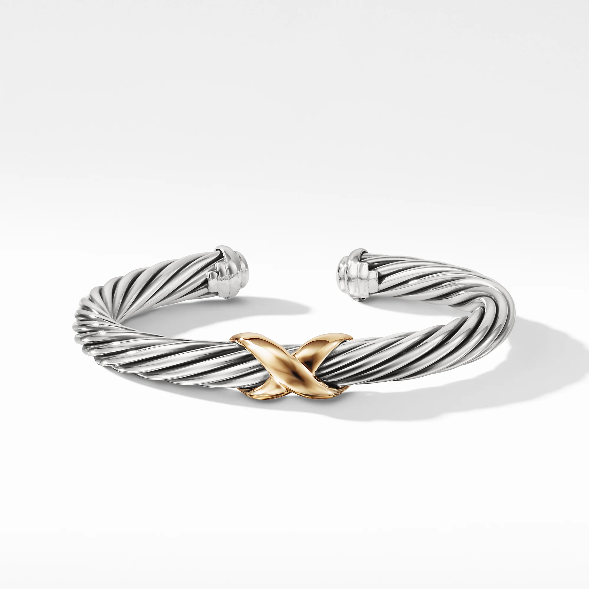 David Yurman The Cable Collection® Bracelet in Silver and 14-Karat Yellow Gold - Image 2