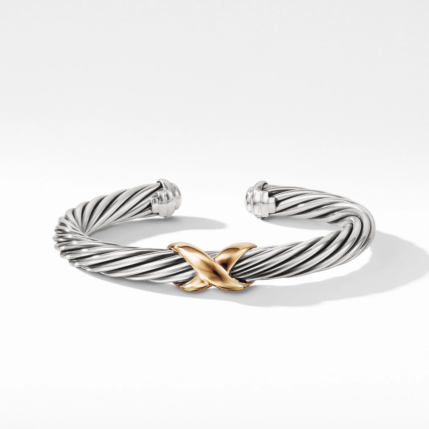 David Yurman The Cable Collection® Bracelet in Silver and 14-Karat Yellow Gold - Image 4