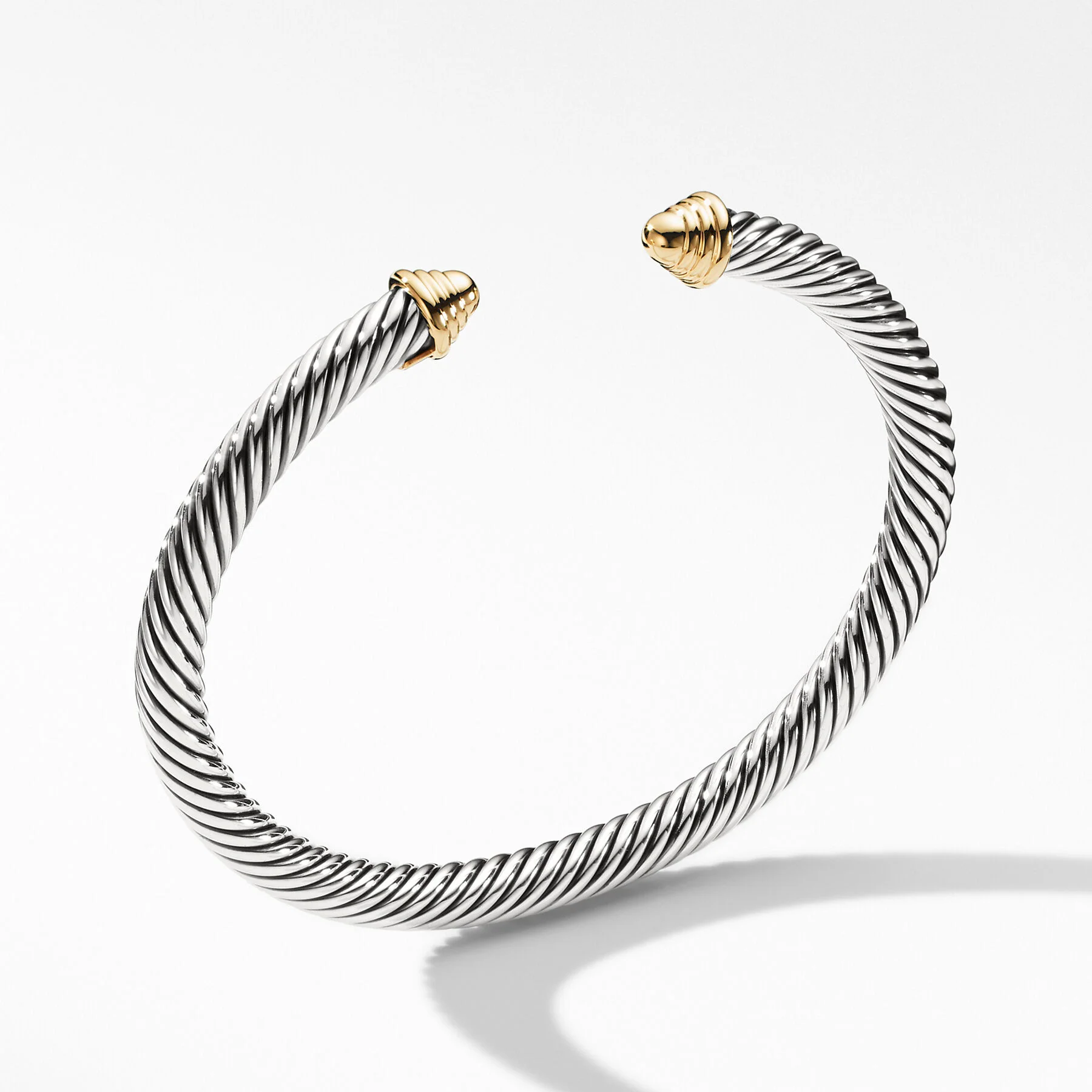 David Yurman The Cable Collection® Bracelet in Silver and 14-Karat Yellow Gold