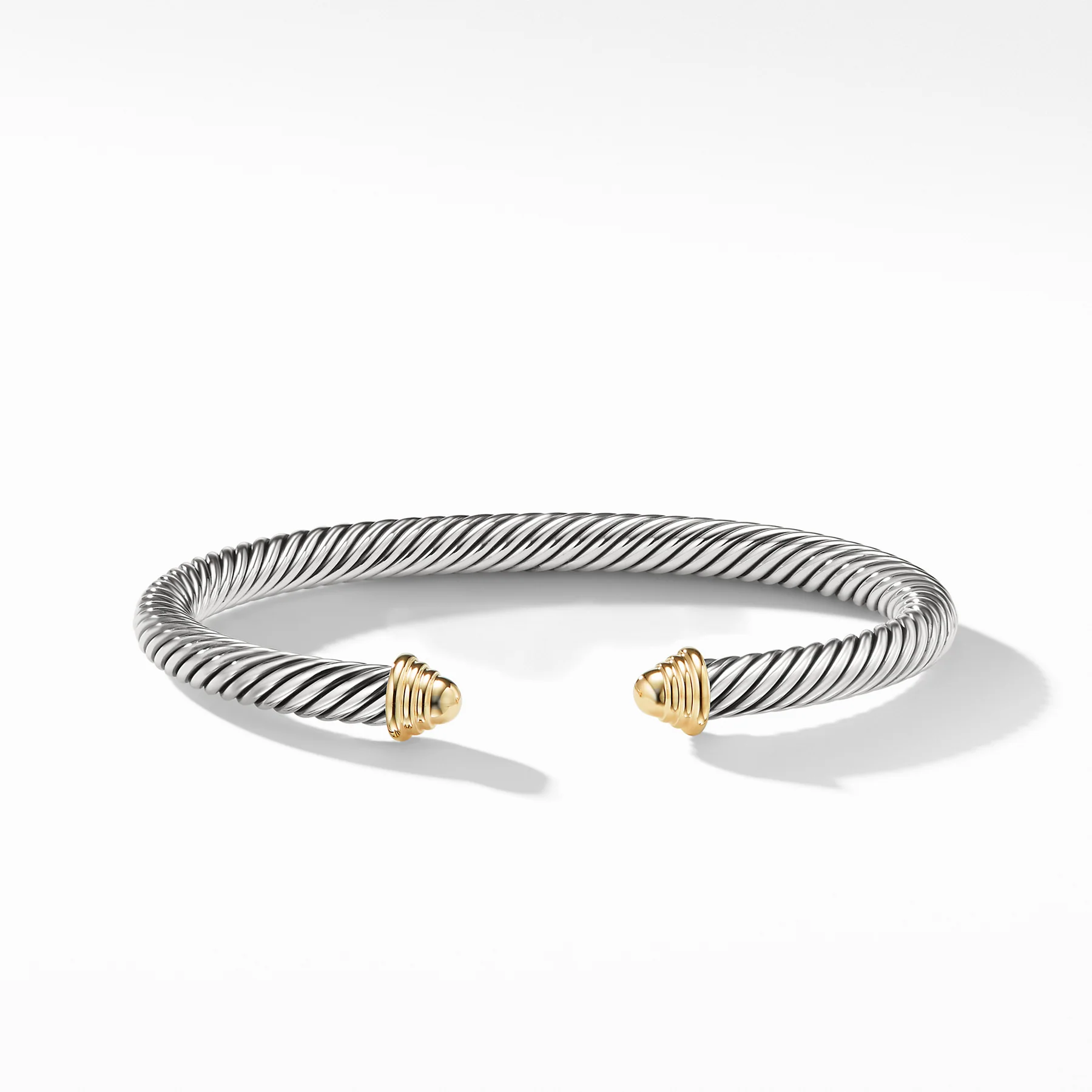 David Yurman The Cable Collection® Bracelet in Silver and 14-Karat Yellow Gold - Image 2