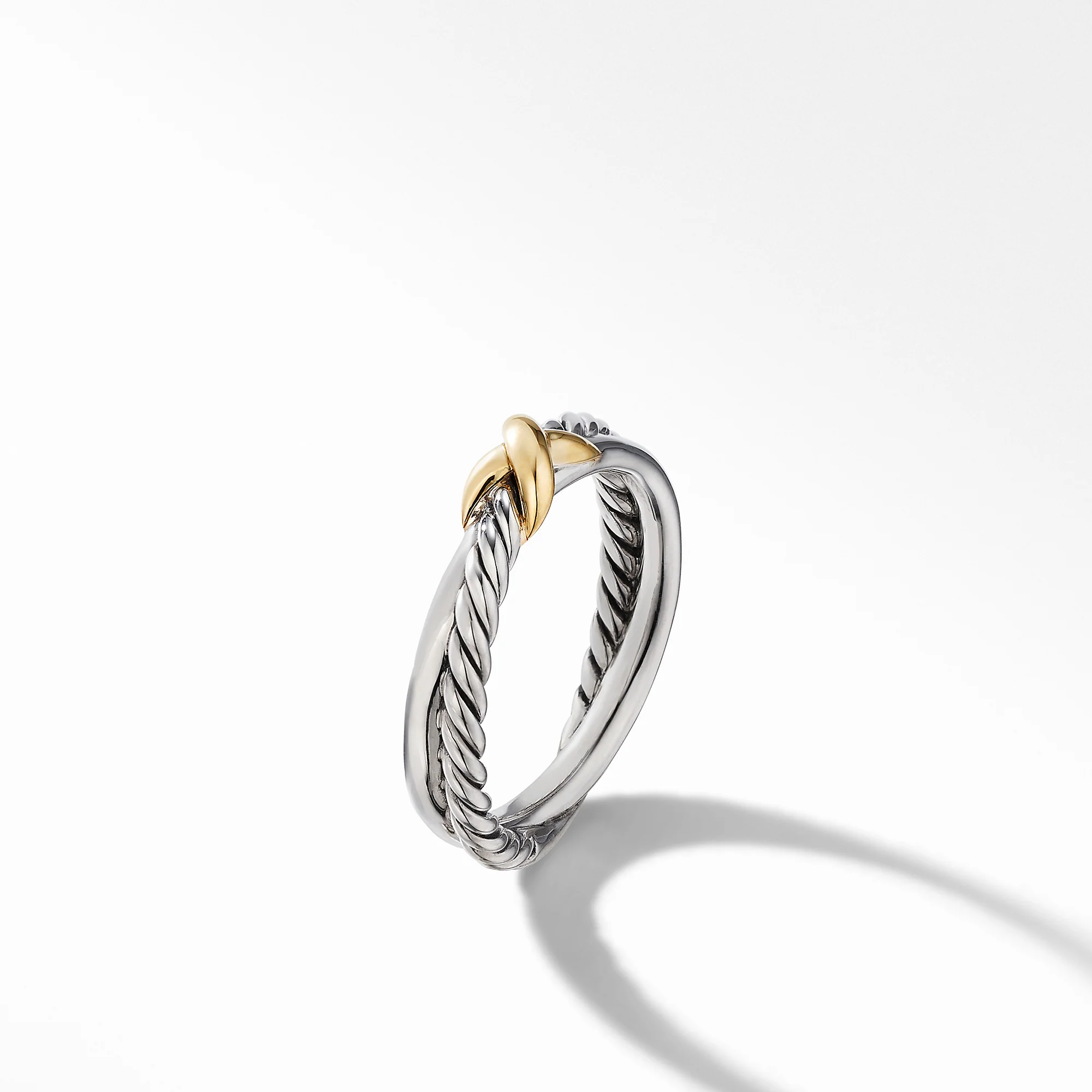 David Yurman Ring in Silver and 18-Karat Yellow Gold - Image 2