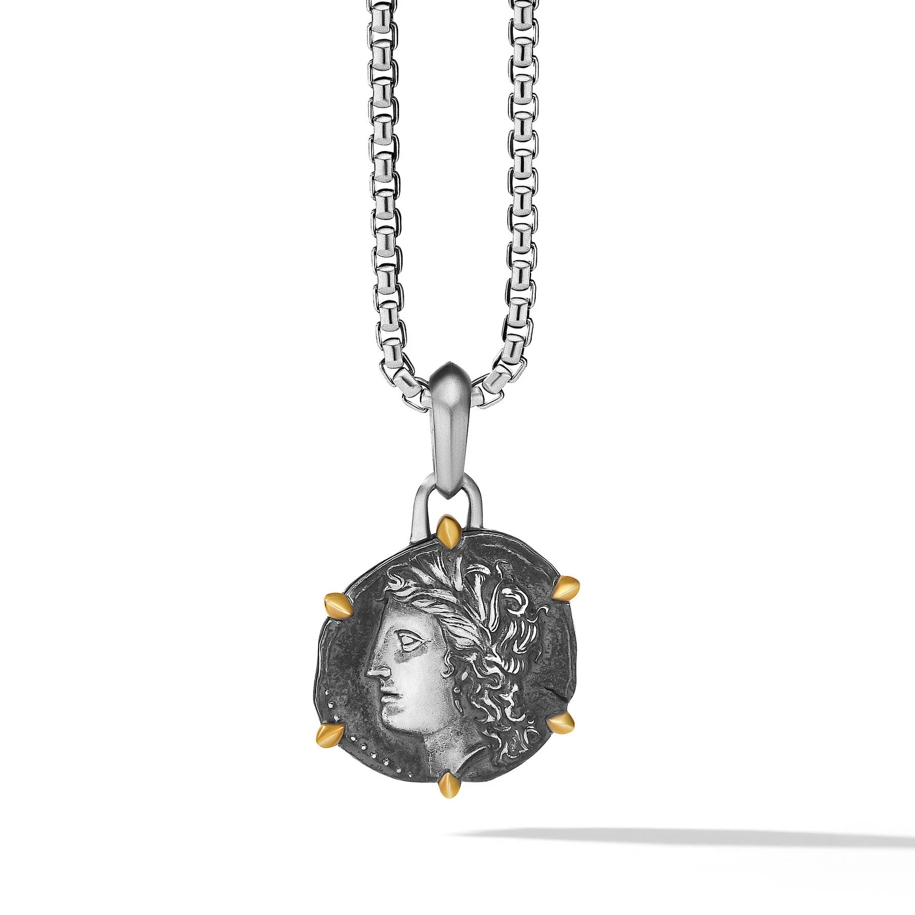 David Yurman The Amulets Collection Pendant in Silver and 18-Karat Yellow Gold