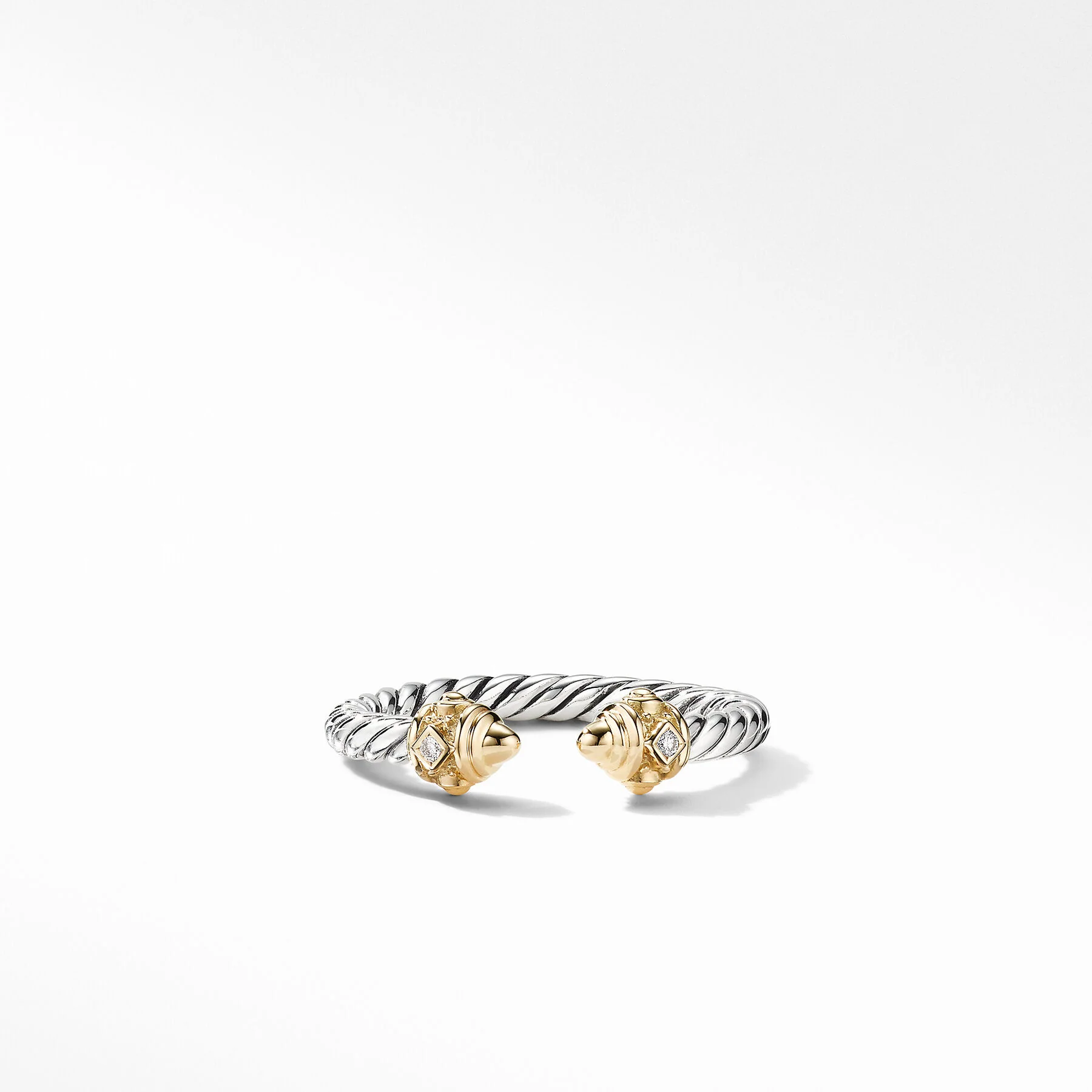 David Yurman The DY Renaissance® Collection Ring in Silver and 14-Karat Yellow Gold - Image 2