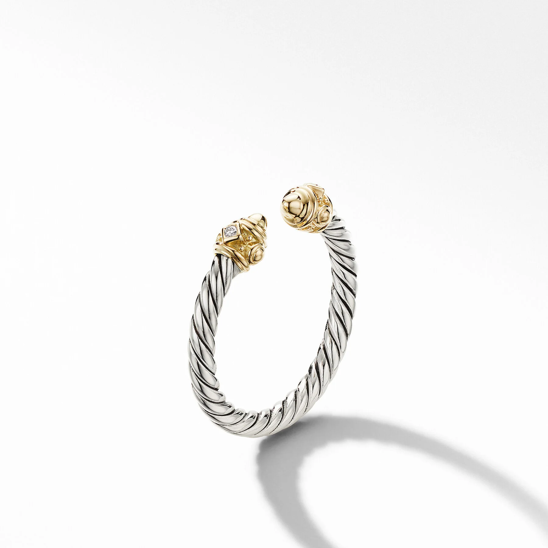 David Yurman The DY Renaissance® Collection Ring in Silver and 14-Karat Yellow Gold - Image 4