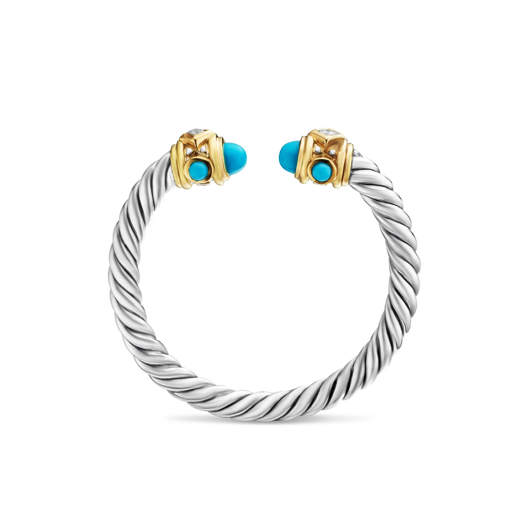David Yurman The DY RenaissanceĀ® Collection Ring in Silver and 14-Karat Yellow Gold - Image 4