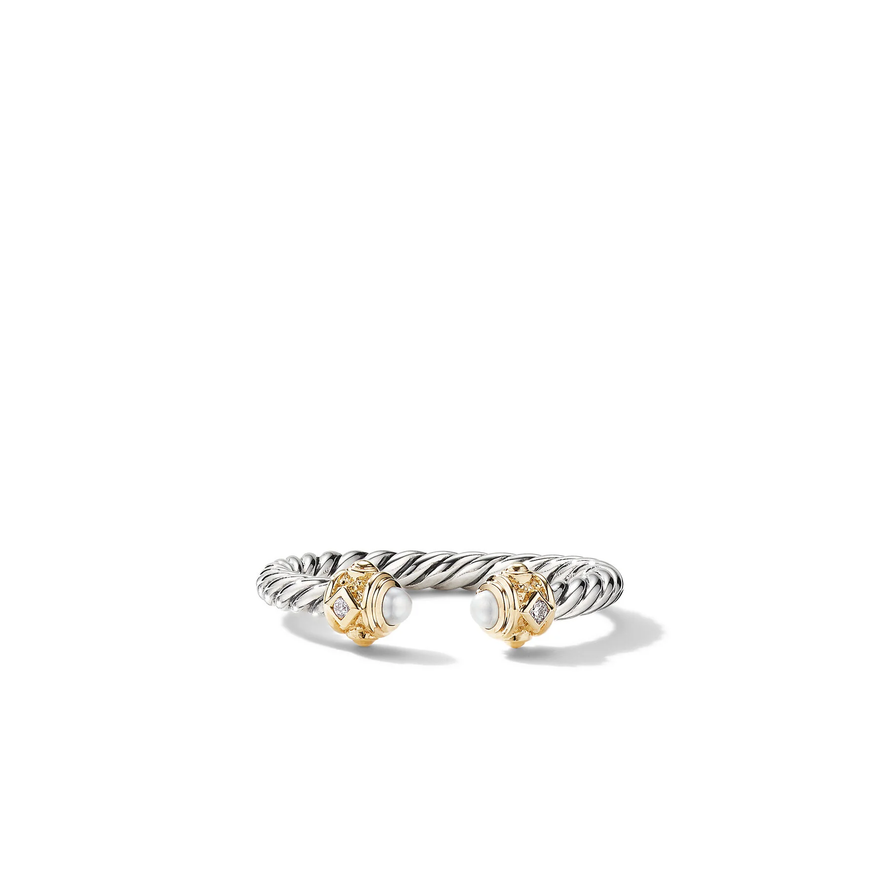David Yurman Ring in Silver and 14-Karat Yellow Gold - Image 3
