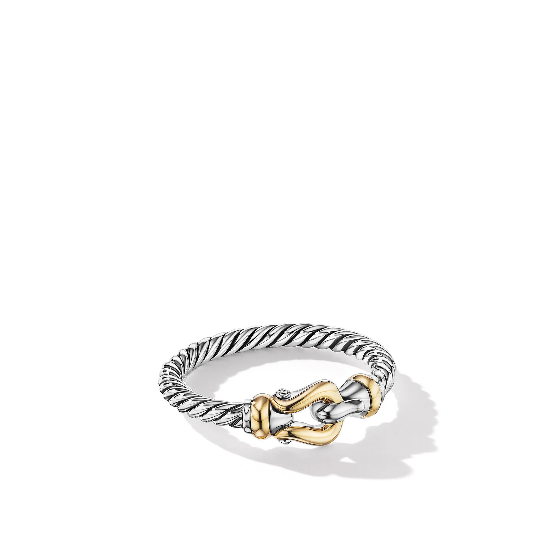 David Yurman The Cable Collectibles® Collection Ring in Silver and 18-Karat Yellow Gold - Image 2