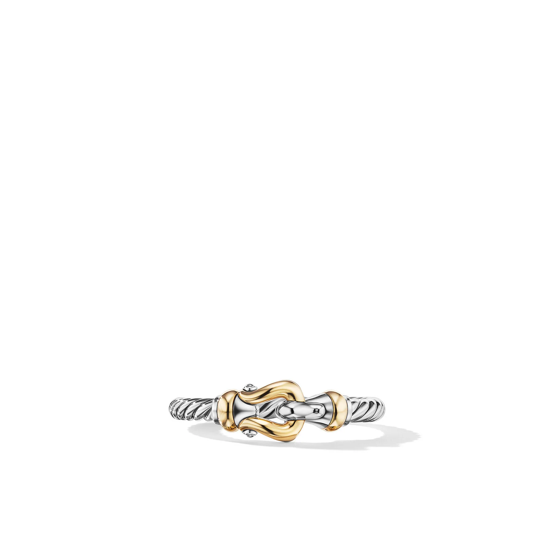 David Yurman The Cable Collectibles® Collection Ring in Silver and 18-Karat Yellow Gold - Image 3