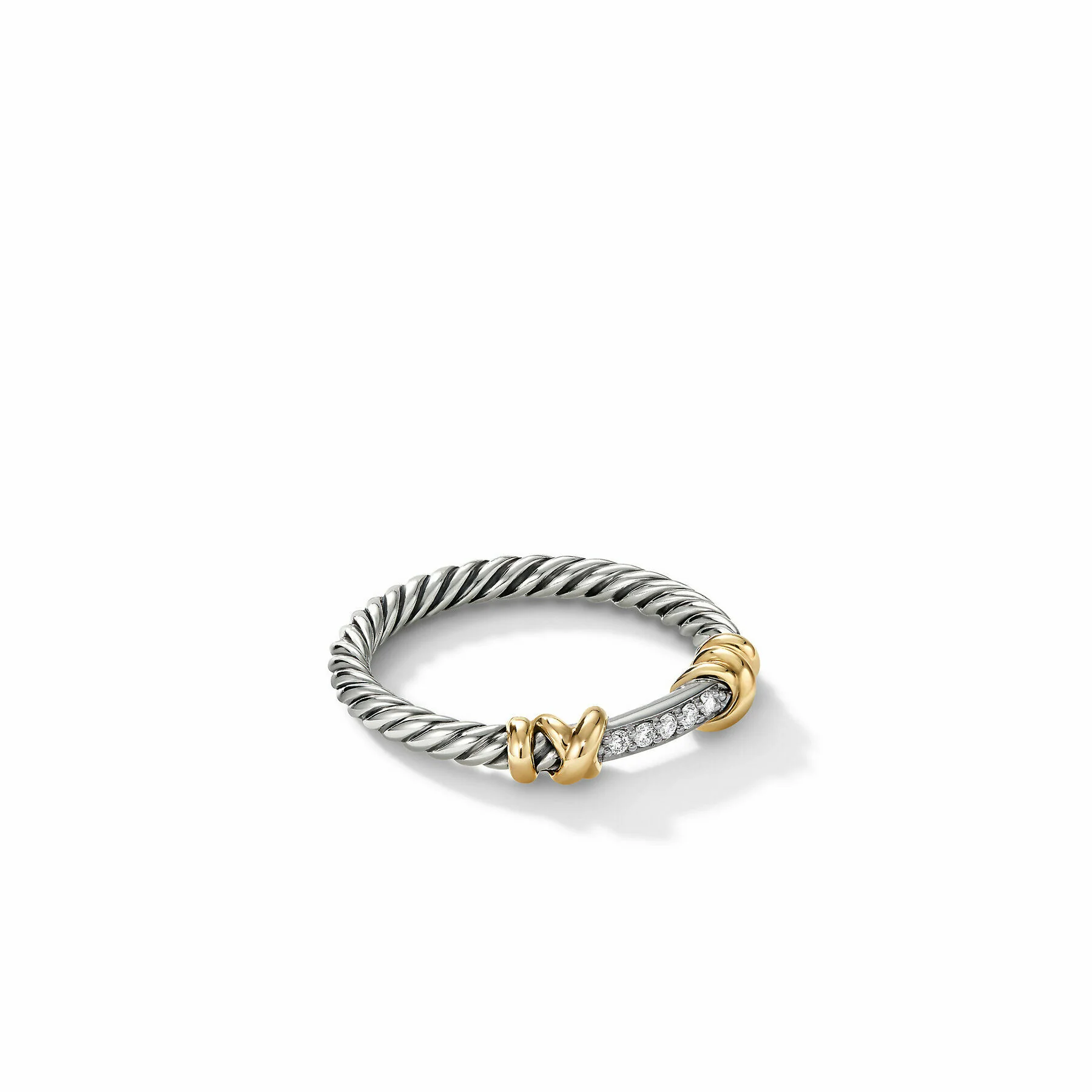 David Yurman The DY Helena Collection Ring in Silver and 18-Karat Yellow Gold
