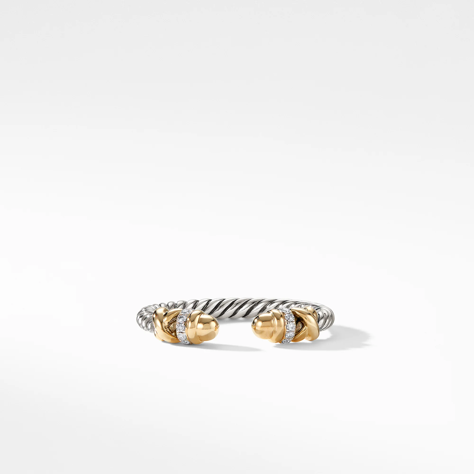 David Yurman Ring in Silver and 18-Karat Yellow Gold - Image 3