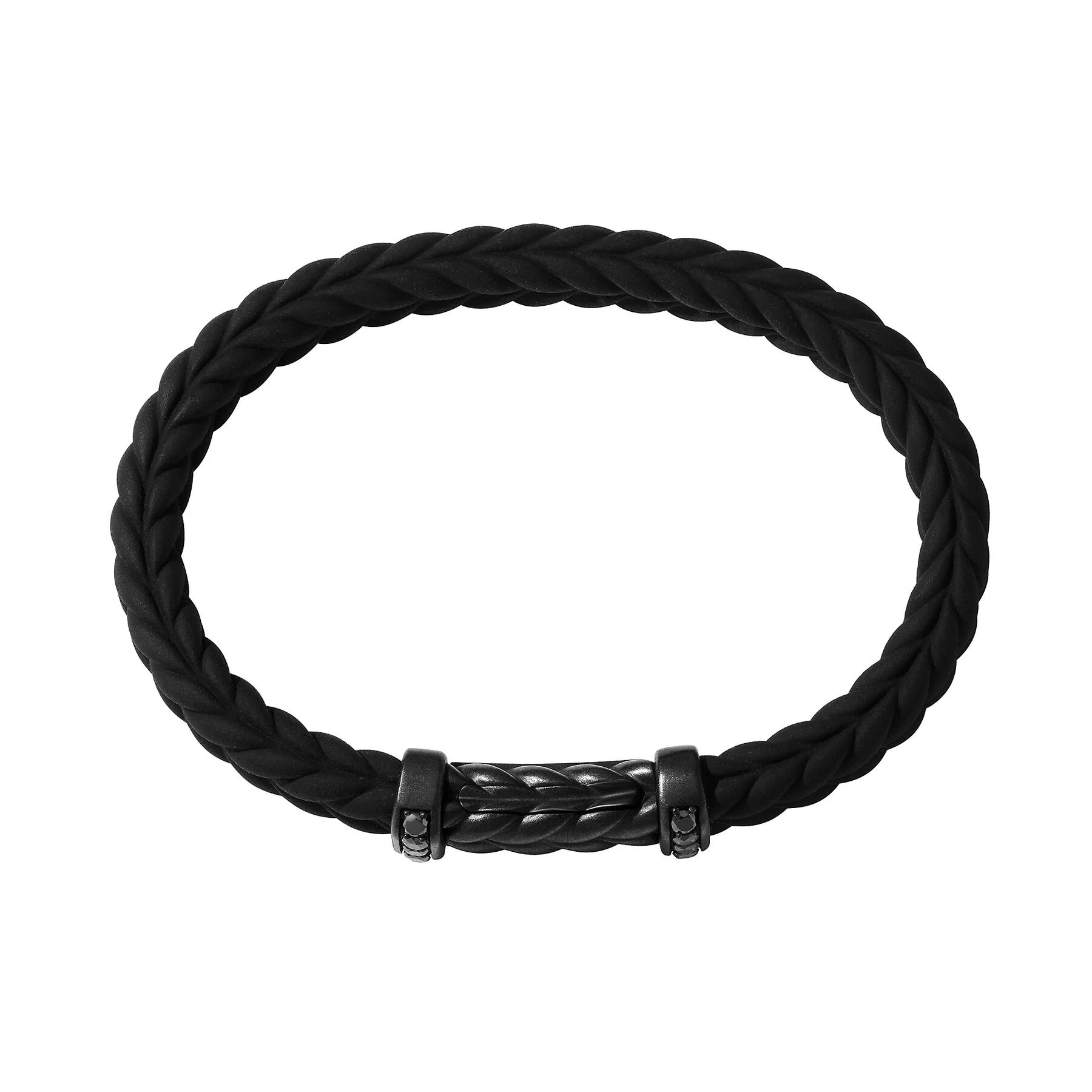 David Yurman The Chevron Collection Bracelet in Black Titanium - Image 2