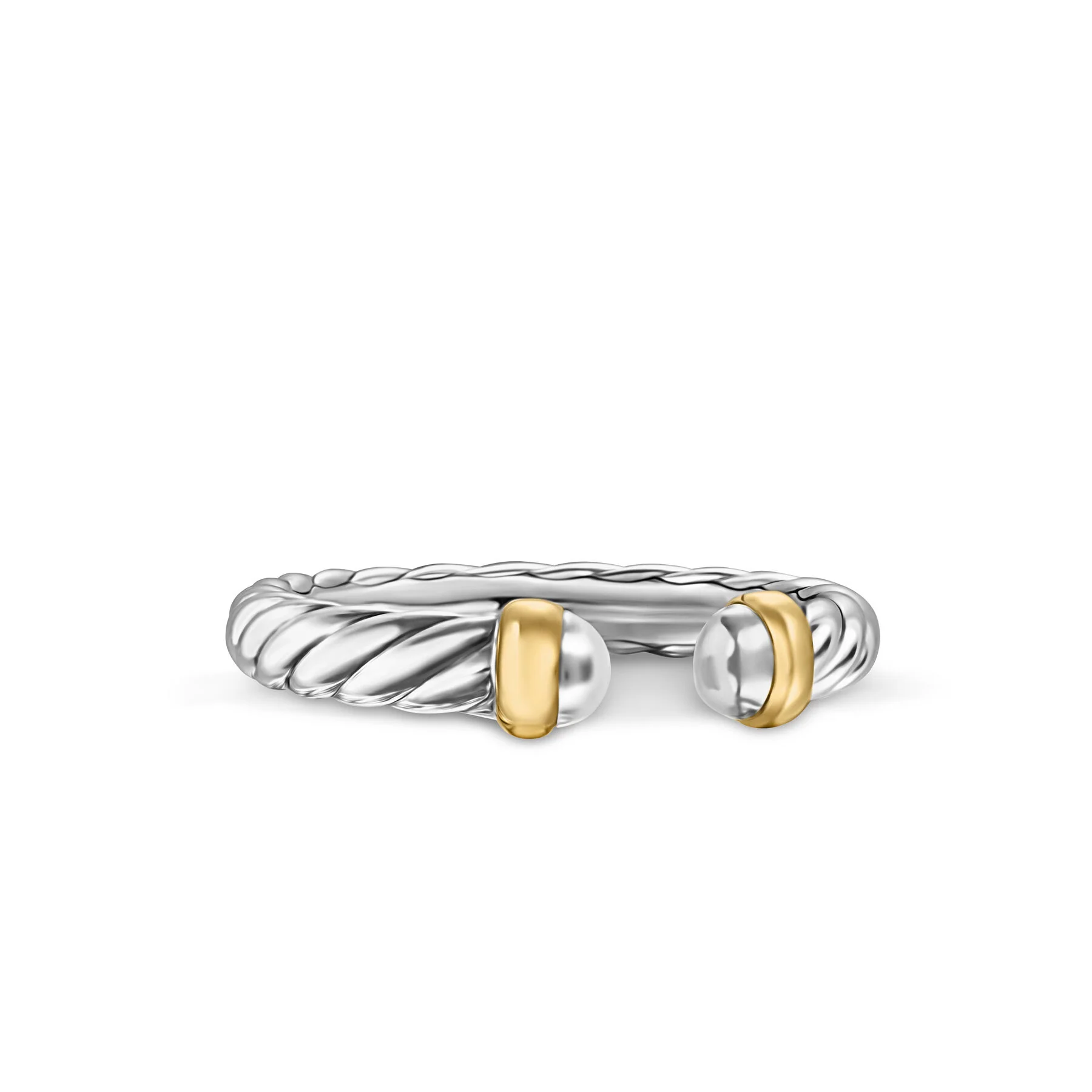 David Yurman The Cable Collectibles® Collection Ring in Silver and 14-Karat Yellow Gold