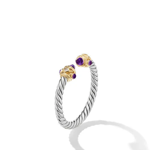 David Yurman The DY Renaissance® Collection Ring in Silver and 14-Karat Yellow Gold - Image 2