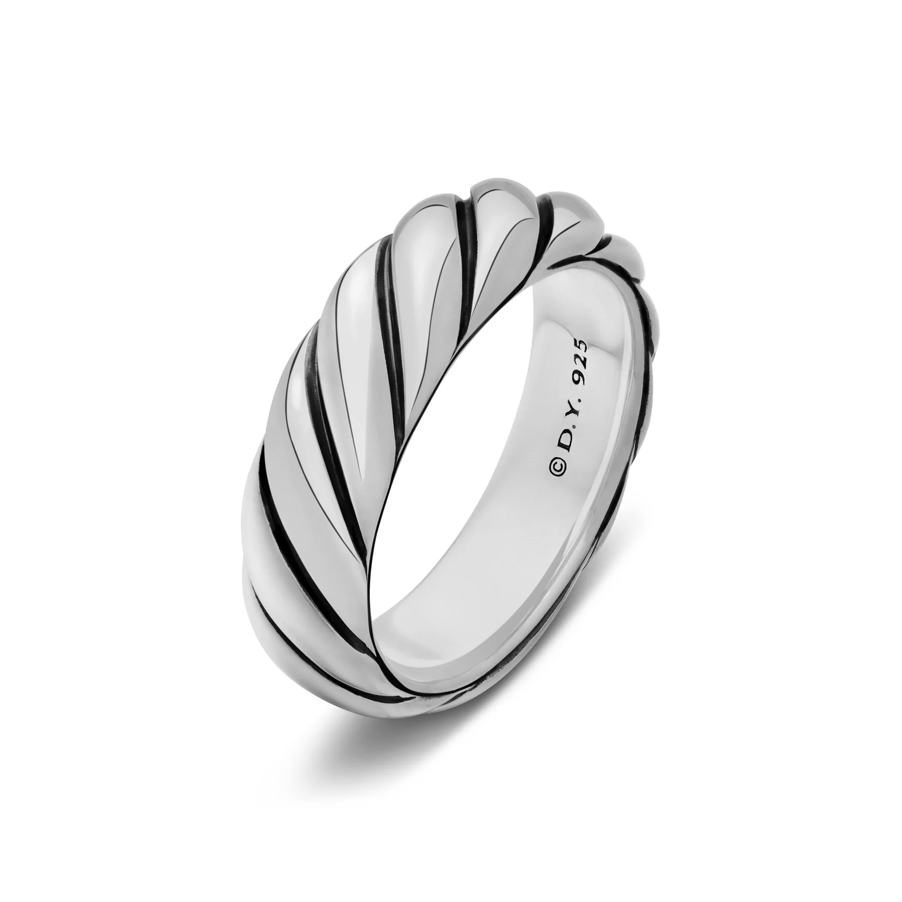 David Yurman The Sculpted Cable Collection Ring in Sterling Silver - Image 2