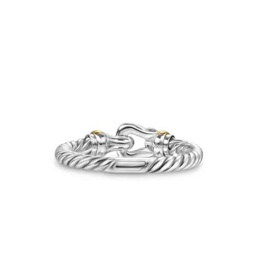 David Yurman The Cable Collectibles® Collection Ring in Silver and 18-Karat Yellow Gold - Image 5