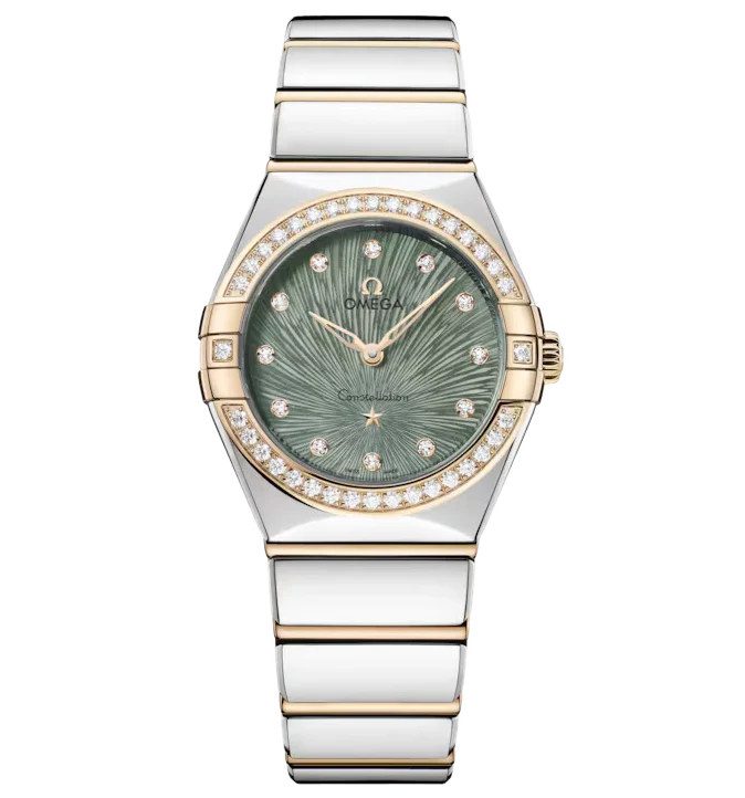 OMEGA Constellation, 28mm with Supernova Green Dial
