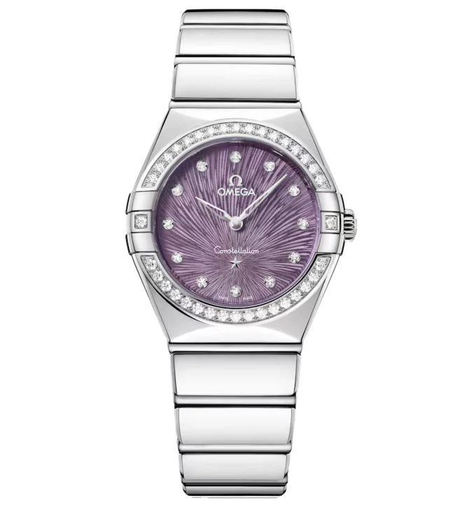 OMEGA Constellation, 28mm with Supernova Purple Dial