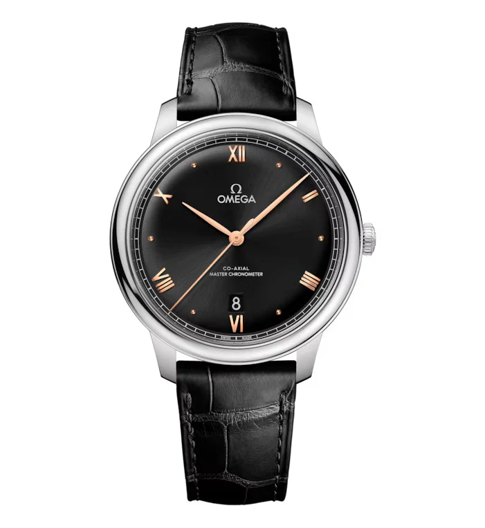 OMEGA De Ville Prestige, 40mm with Black Leather Strap
