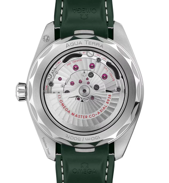 OMEGA Seamaster Aqua Terra 150m, 43mm with Green Rubber Strap - Image 2