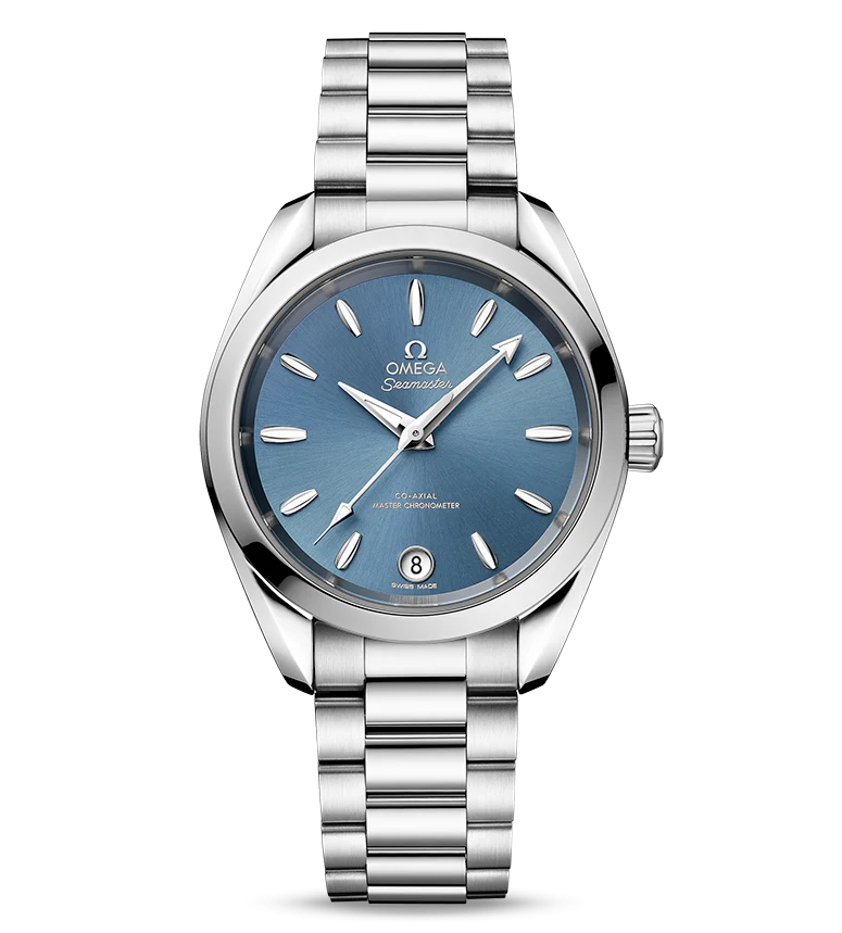 OMEGA Seamaster Aqua Terra 150m Co-Axial Master Chronometer, 34mm with Sea Blue Dial