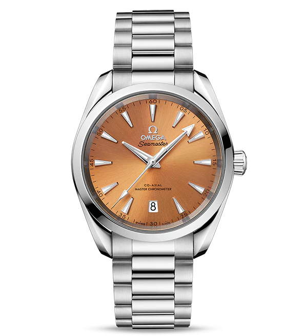 OMEGA Seamaster Aqua Terra 150m Co-Axial Master Chronometer, 38mm with Saffron Dial