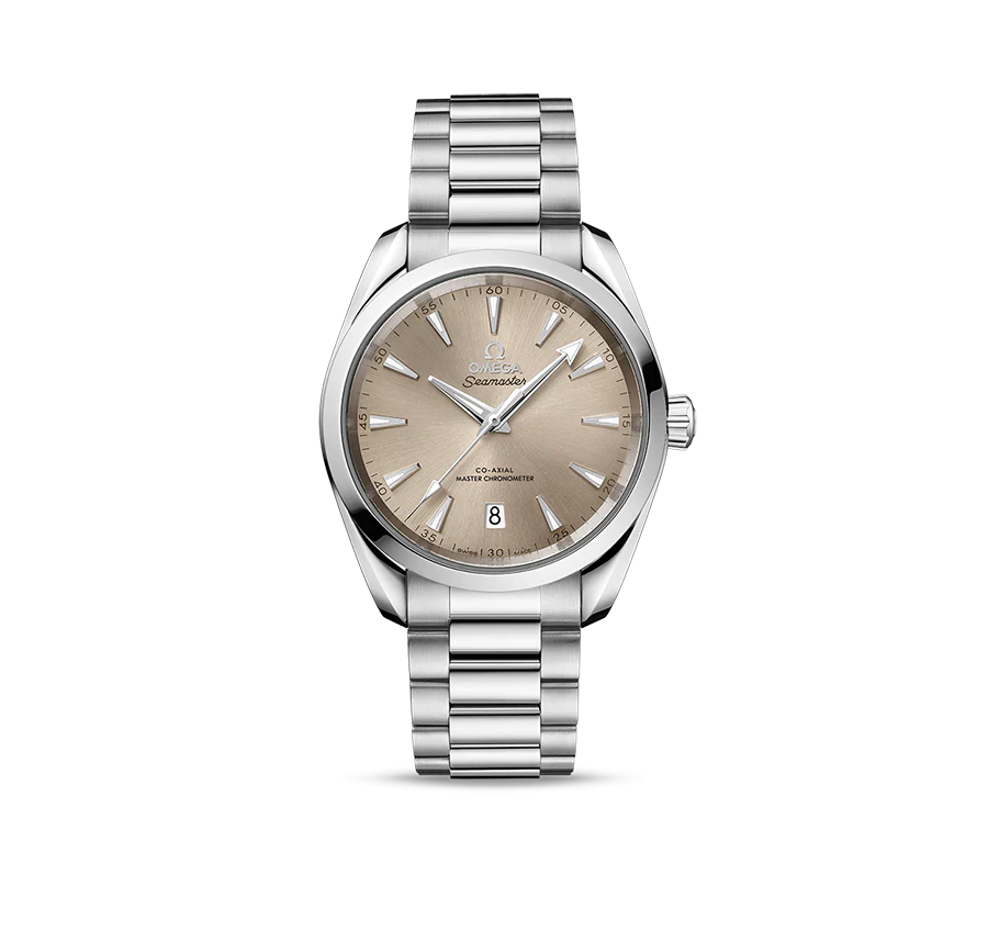 OMEGA Seamaster Aqua Terra 150m Co-Axial Master Chronometer, 38mm with Sandstone Dial