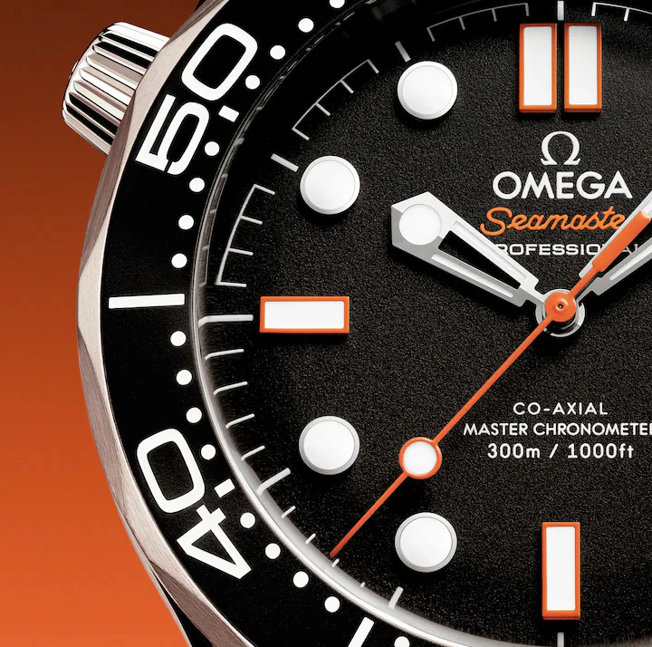 OMEGA Seamaster Diver 300m, 42mm with Orange Rubber Strap - Image 2