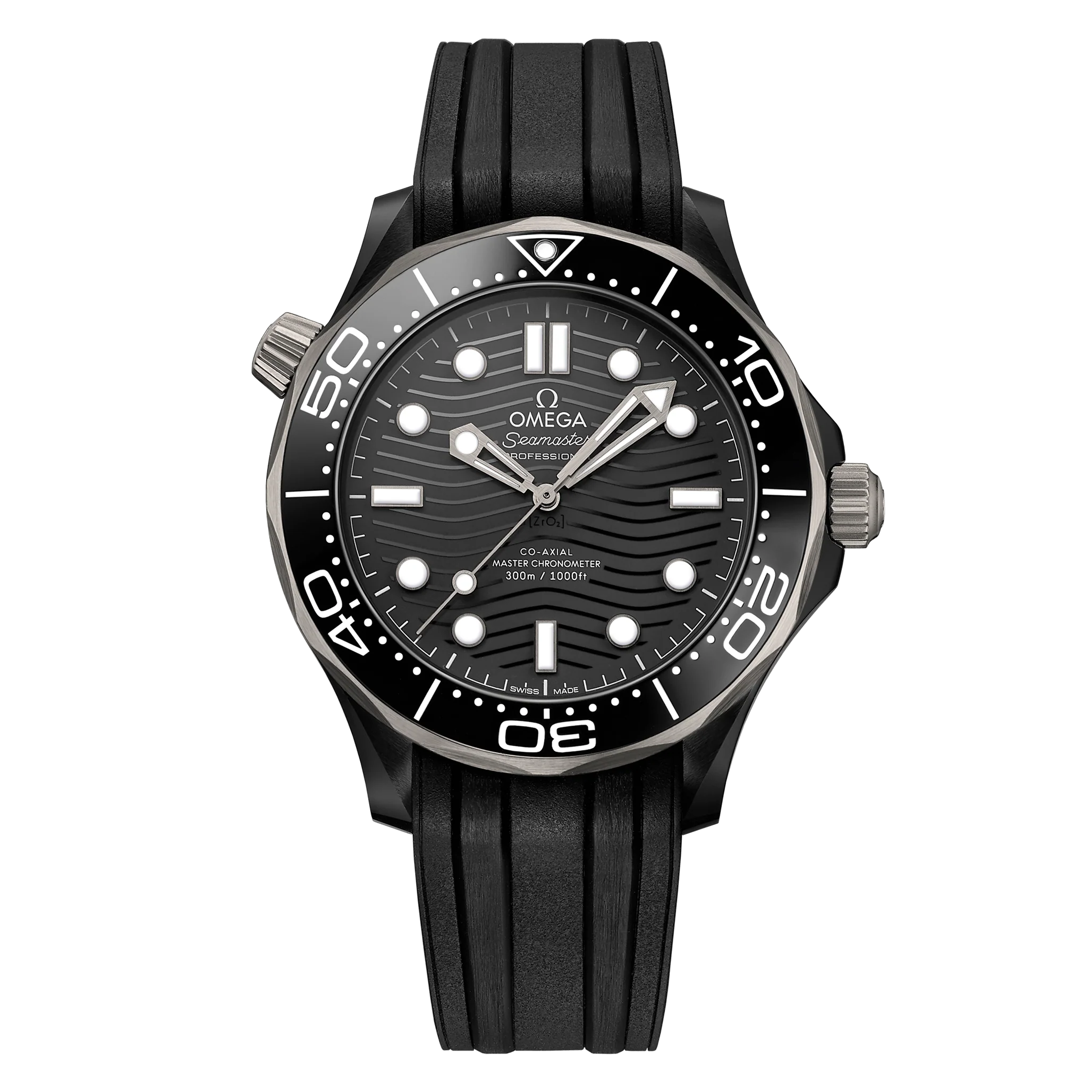 OMEGA Seamaster Diver 300m Co-Axial Master Chronometer 43.5mm, Black Rubber