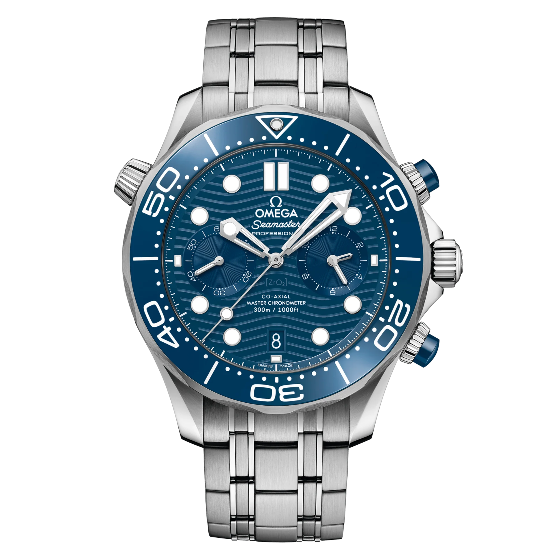 OMEGA Seamaster Diver 300m Co-Axial Master Chronometer Chronograph 44mm, Steel and Blue