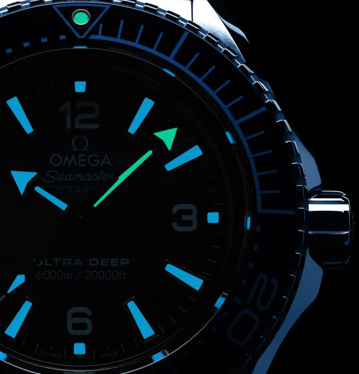 OMEGA Seamaster Planet Ocean 600m, 45.5mm with Summer Blue Wave Dial - Image 3