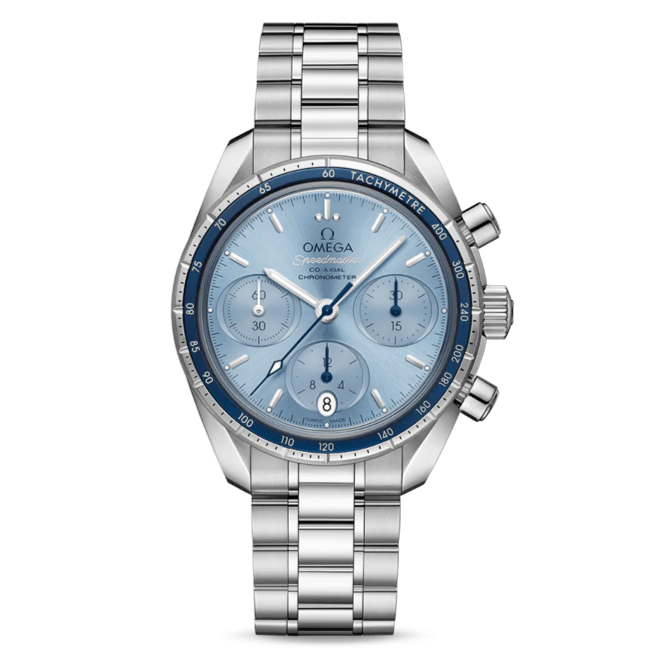 OMEGA Speedmaster 38 Co-Axial Chronometer Chronograph 38mm with Blue Dial