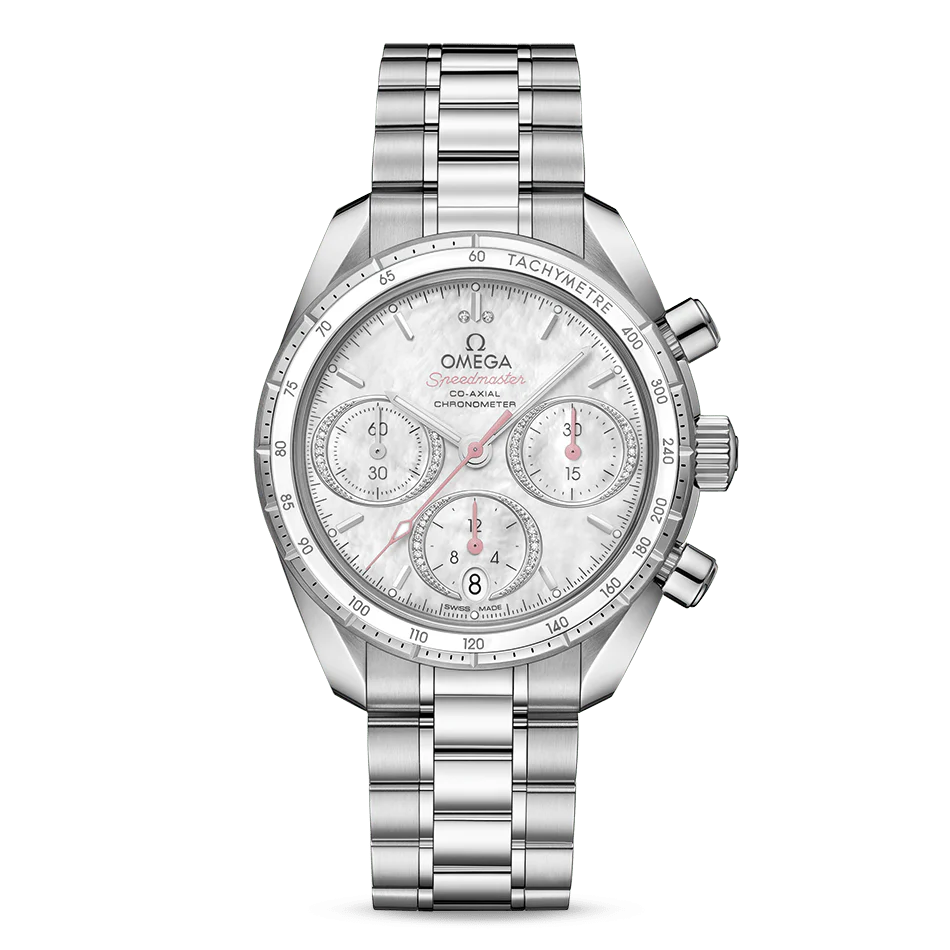 OMEGA Speedmaster 38 Co-Axial Chronometer Chronograph 38mm with White Dial
