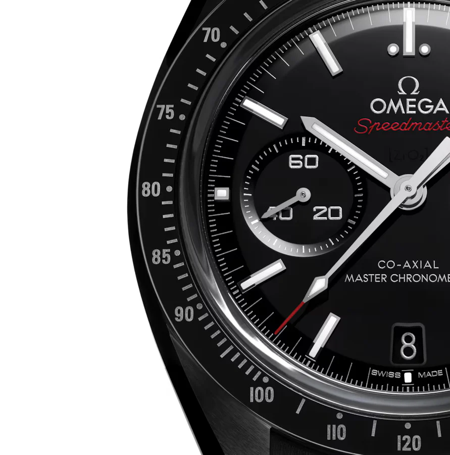 OMEGA Speedmaster Dark Side of the Moon, 44.25mm with Black Rubber Strap - Image 2